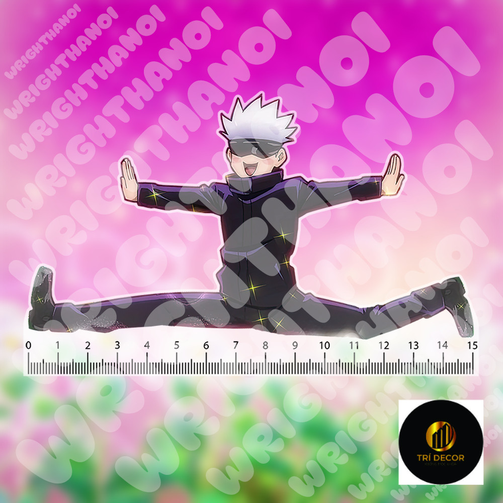Gojo Satoro Jujutsu Kaisen Ruler Model Length 15CM Thickness 3mm School ...