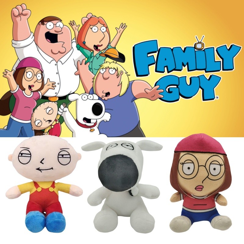 Family Guy Plush Toys Brian And Stewie Cartoon Character Dolls Soft 