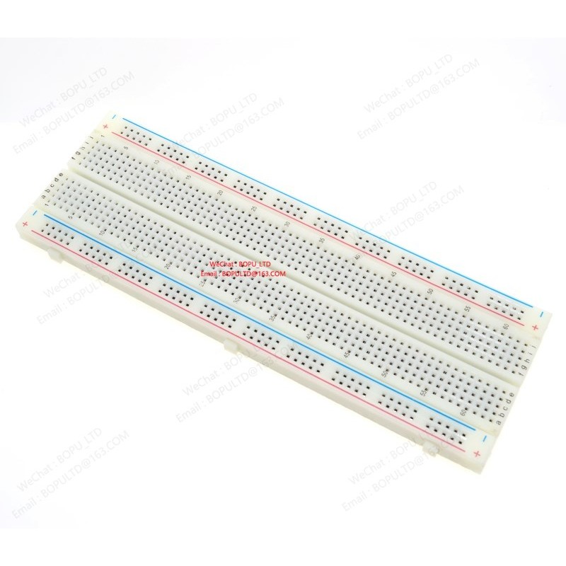 Breadboard MB-102 830 Contatti - Basetta Per Circuiti Elettronici, Sperimentazione