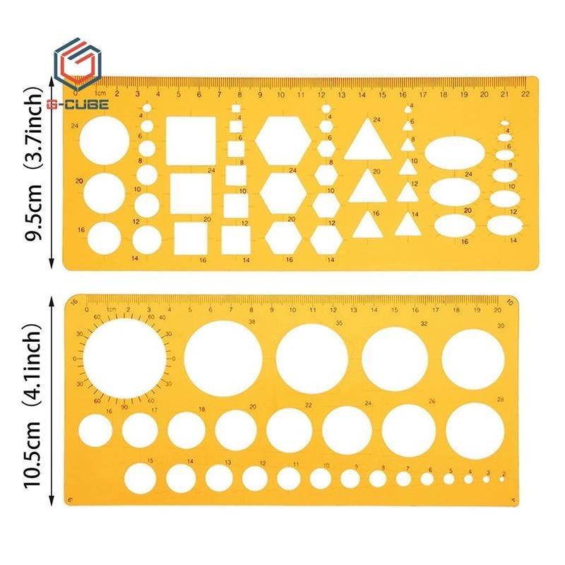 6 Pieces French Curve and Template Ruler Set Drawing Template Tool ...