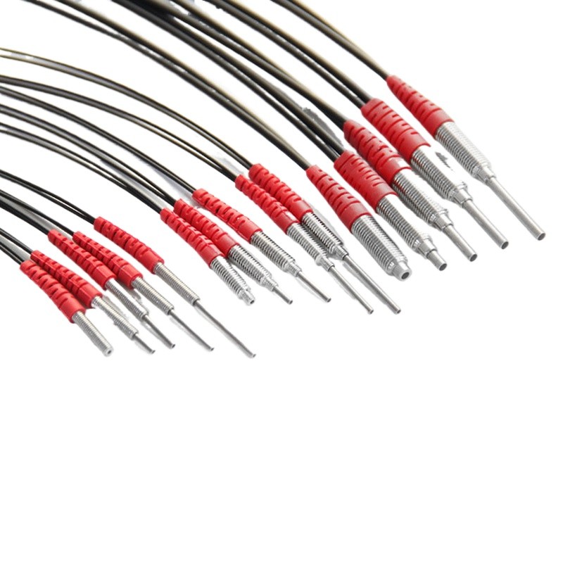 Fiber optic sensor diffuse reflection to coaxial probe sensor fiber ...
