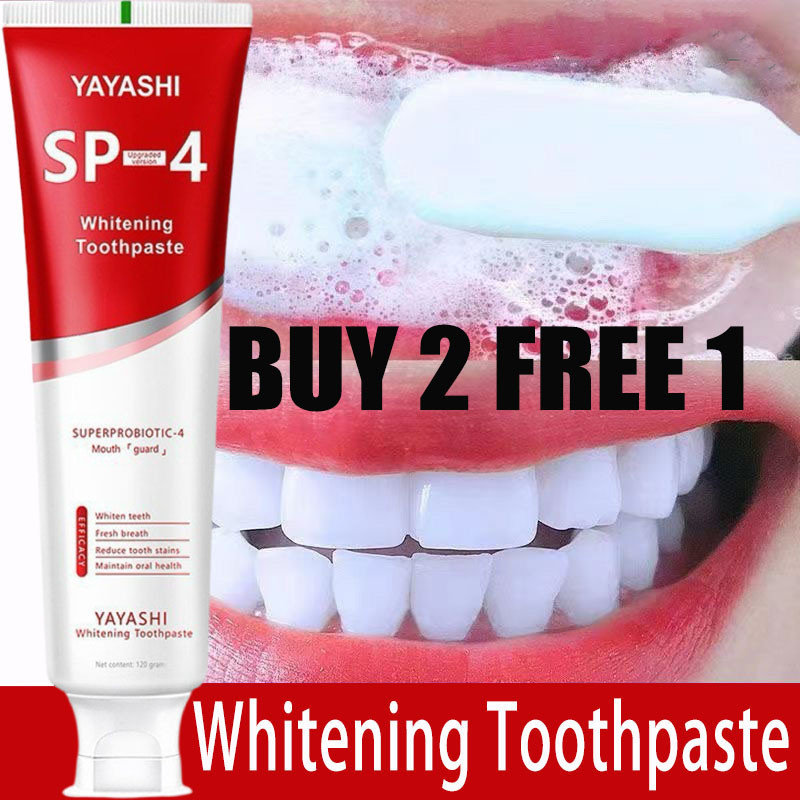 SP-4 Teeth Whitening Toothpaste Cleansing Teeth Remove Plaque Oral Odor ...