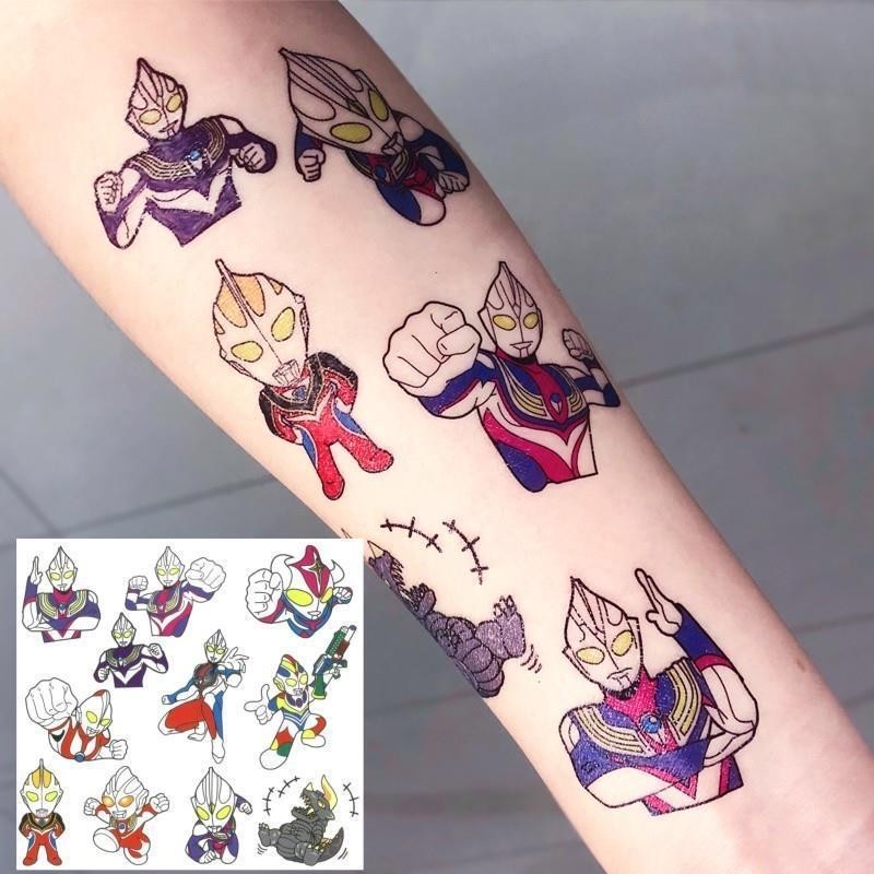 Non-Toxic Reward Children Tattoo Stickers Ultraman UltramanHZConcave ...