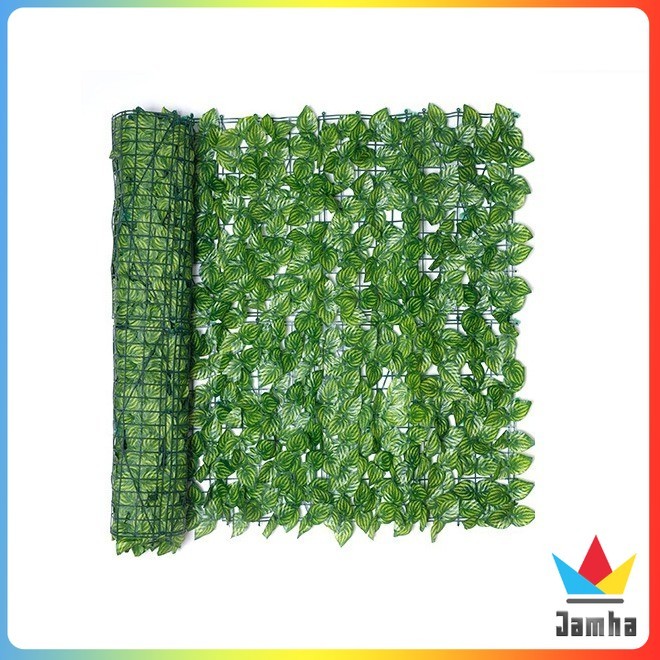 Jamha 0.5m*1m Artificial Leaf fence Outdoor Decor Wall Landscaping