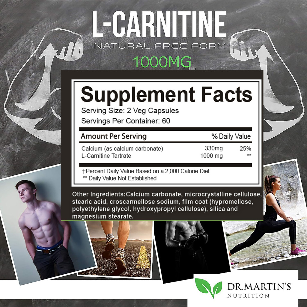 KIRKLAND L-Carnitine 1000mg Capsule Burn Fat Fully Antioxidant &  Cardiovascular Health