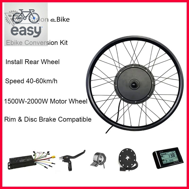 Electric Bike Conversion Kit 26 Inch eBIKE Wheel 350W Front Wheel 1500W