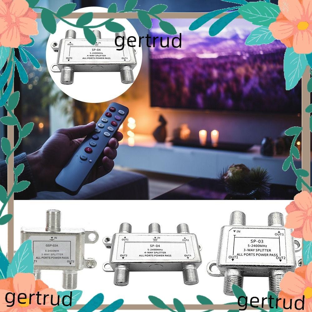 GERTRUD TV Antenna Satellite Splitter, Ftype Socket TV Satellite