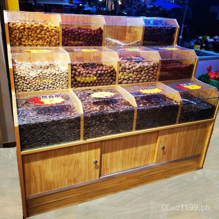 Sunflower Seed Storage Rack Shelf Candy Display Rack Dried Fruit Grain ...