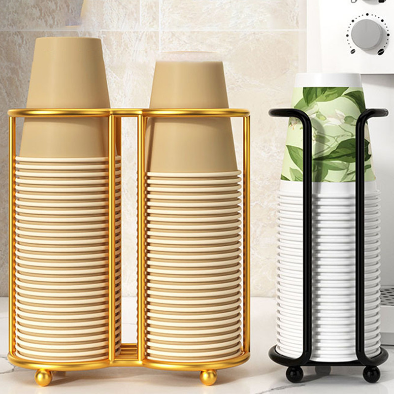 (Verdant) Disposable Paper Cup Dispenser Metal Desktop Paper Cup ...