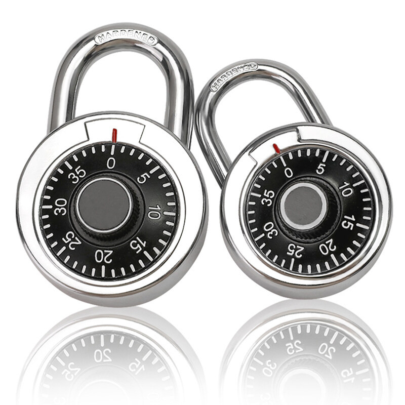 Turntable Password Lock PORTABLE Coded Lock Dial Combination Padlock ...