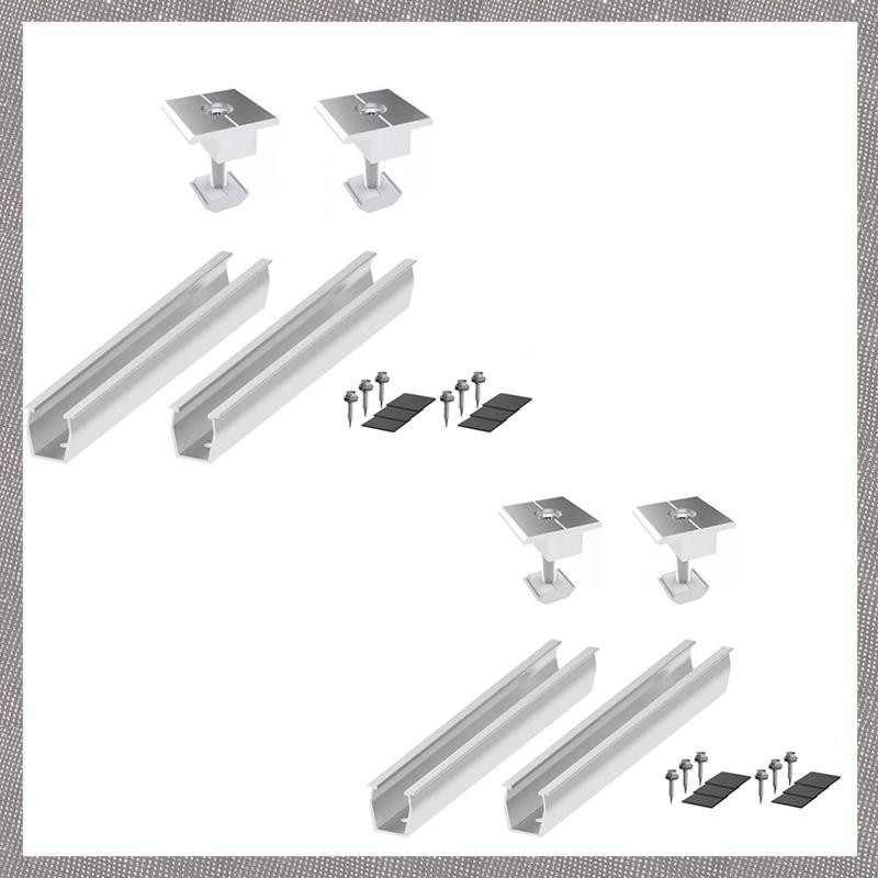 Solar Panel Mount Bracket Rails Clamp Fastening Module Mount Mounting ...