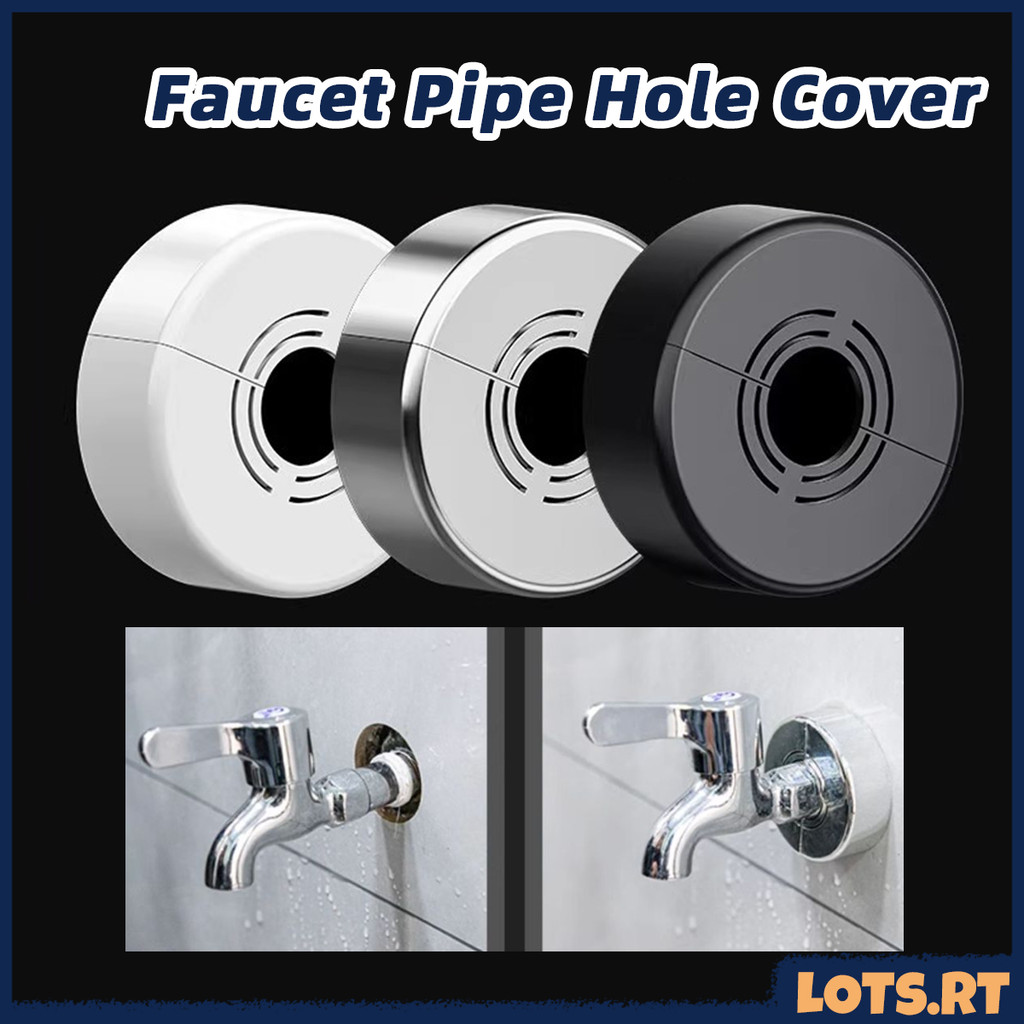 ABS Plating Shower Faucet Cover Wall Pipe Decorative Cover Angle Valve ...