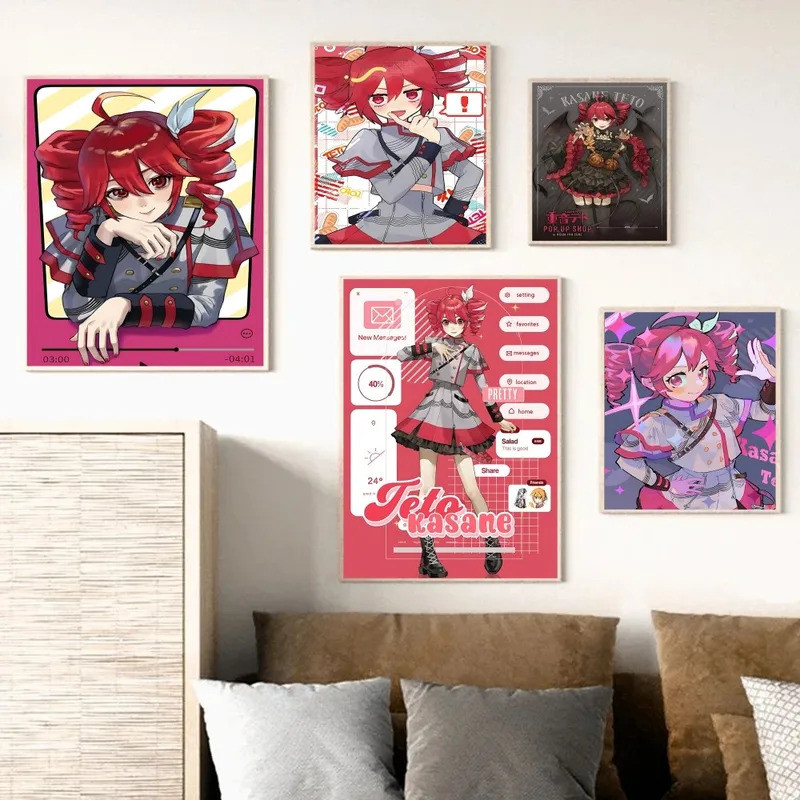 Popular Virtual Singer Kasane Teto Whitepaper Poster Waterproof Paper ...