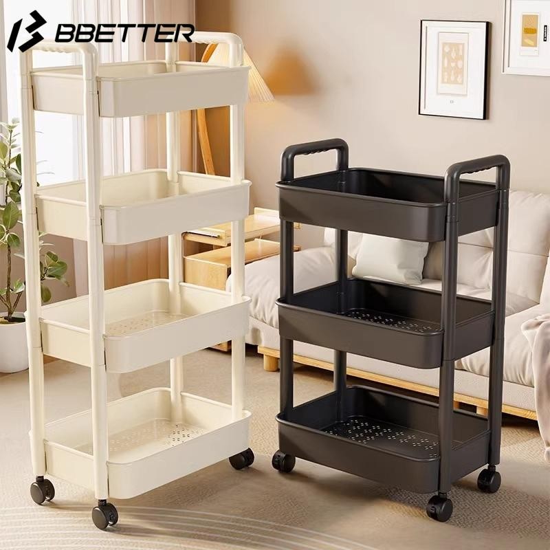 Trolley Cart Organizer Moving Rack Kitchen Storage Shelf Wall Home ...