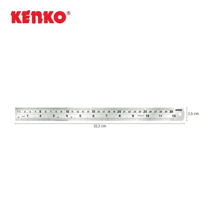 Iron ruler 30cmKenko stainless steel ruler/ Kenko (1pcs) | Shopee ...