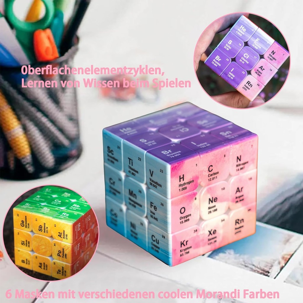 Speed Cube 3x3 ABS Material Periodic Table of Elements Cube Best 3D ...