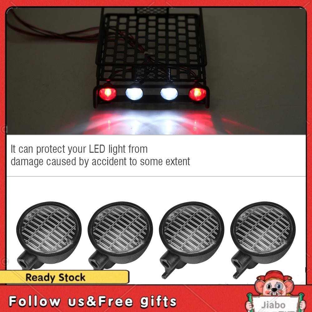 Dilwe Barre LED 5 LEDs Pour Voiture RC – Accessoire Phare Compatible AXIAL SCX10, Traxxas TRX-4, HSP, REDCAT – Métal Solide