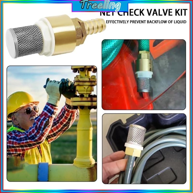 Treeling 1 2inch Filter Brass Foot Valves Check Valves with Hose ...