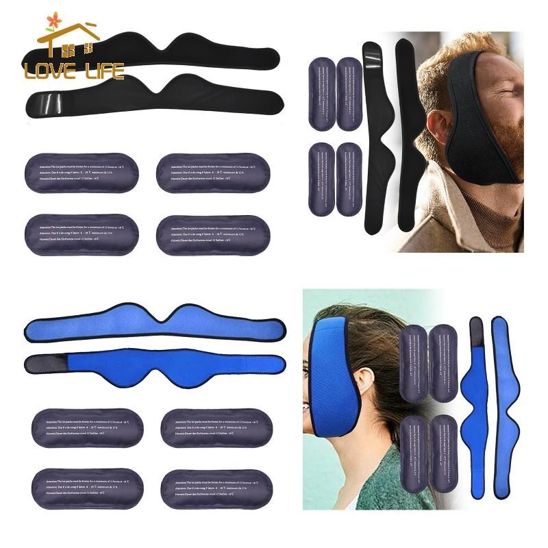 [Whfashion] Face Ice Pack Stretchable Ice Pack Head Wrap for Chin ...
