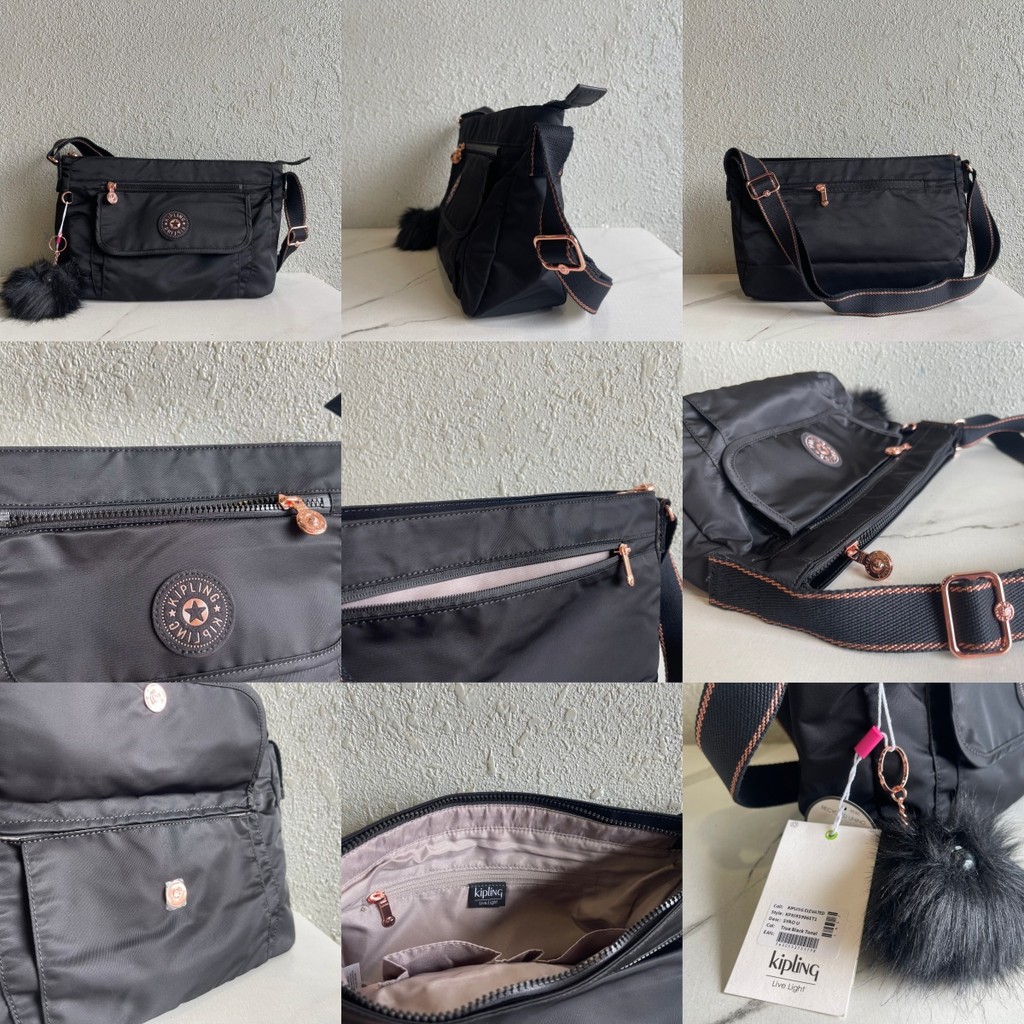 Kipling Women S Pink Crossbody Bag SYRO U Nylon Waterproof Black Shoulder Bag KEEFE Sling Bag KI9390 Shopee Philippines