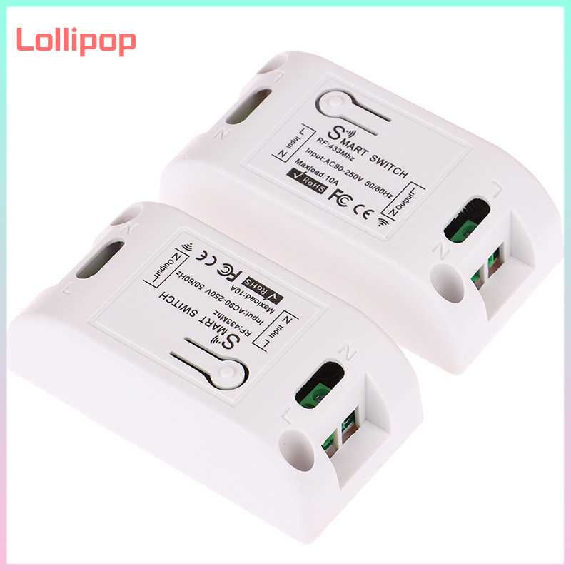 lollipop 433 Mhz RF Smart Switch Wireless RF Receiver Timer Relay Phone ...