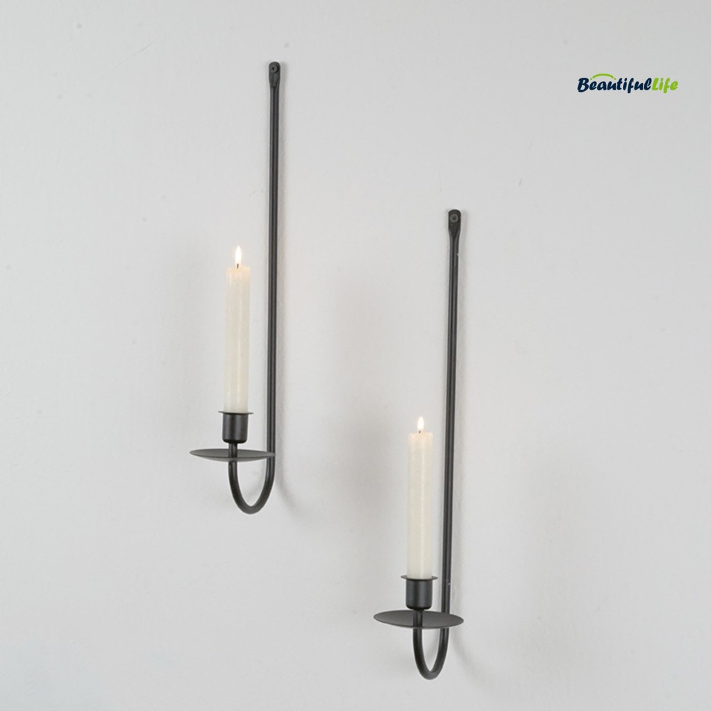 Wall Candle Holder Wayfair Candle Holders Industrial Wall Candle Sconces -  Set Of 2 Iron Holders (24.8\, image size:1024x1024