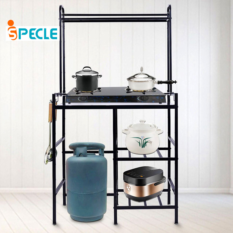 iSPECLE Gas Stove Stand Rack kitchen shelf multifunctional shelf with