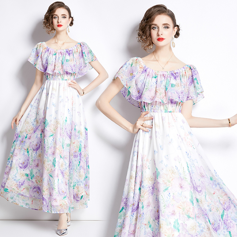 Split Chiffon Dress Women
