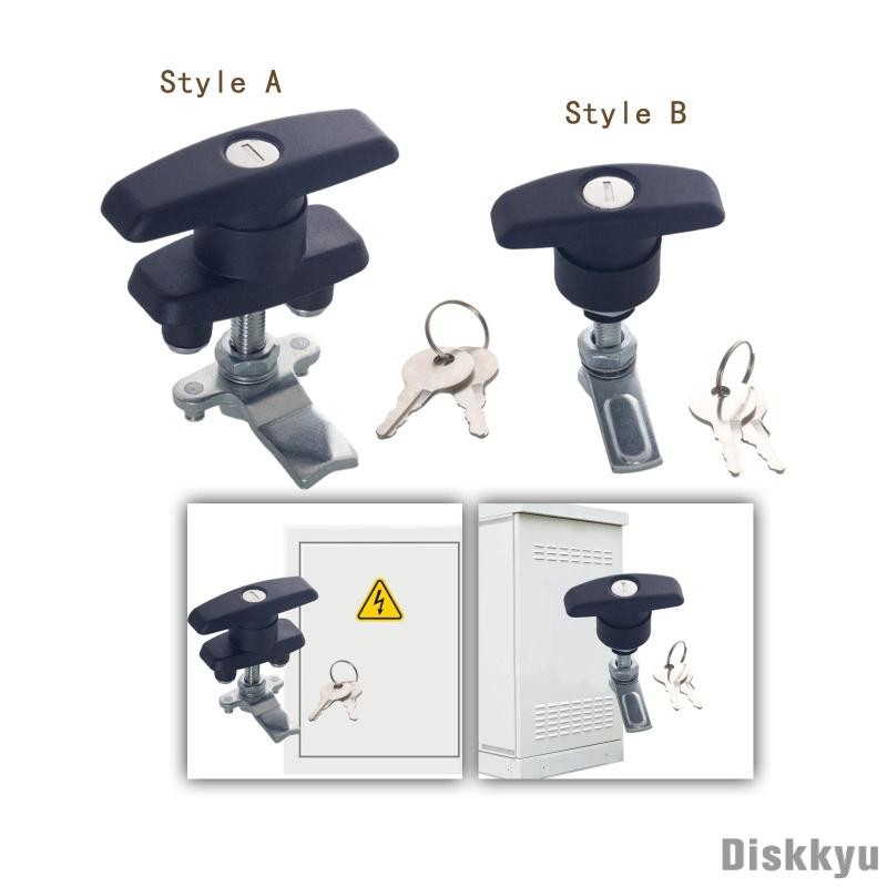 [Diskkyu] T Handle Lock Cabinet Door Lock Alloy Lock Body Keyed Shed ...