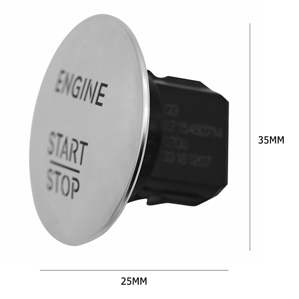 Keyless Go Start Stop Push Button Ignition Switch 2215450714 Silver UK