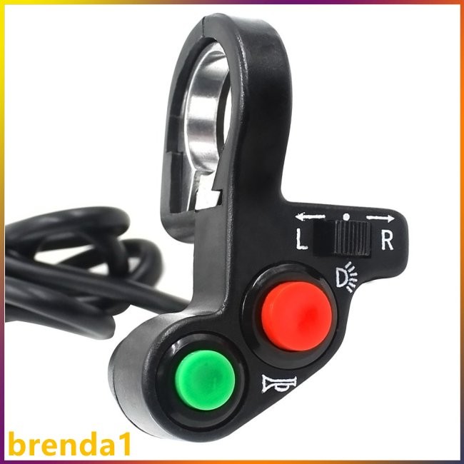 Best Price! Motorcycle Bicycle Handlebar Mounting Switch Button 3 in 1