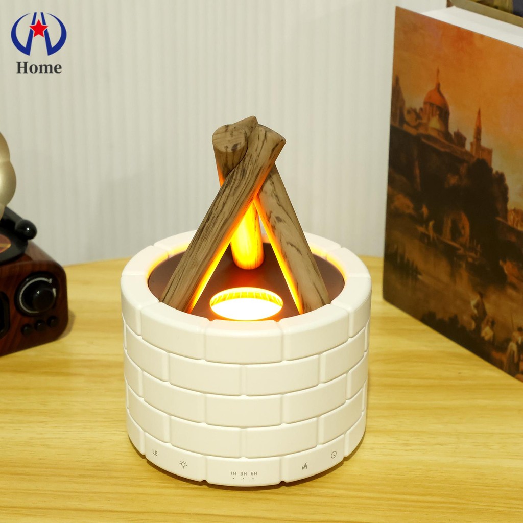 Campfire Flame Diffuser 250ml Auto Off Bonfire Mist Humidifier ...