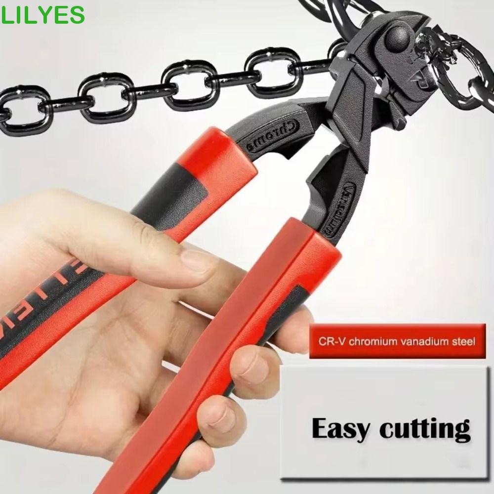 LILYES Bolt Cutter, Non-slip Labor-saving Steel Wire Cutter, Durable ...