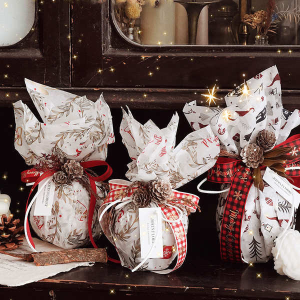 bouquet wrapper wrapper for bouquet christmas apple wrapping paper ...