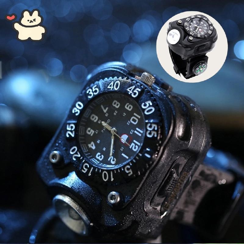 Outdoor Led Wrist Light - Rechargeable Flashlight Watch With Silicone ...