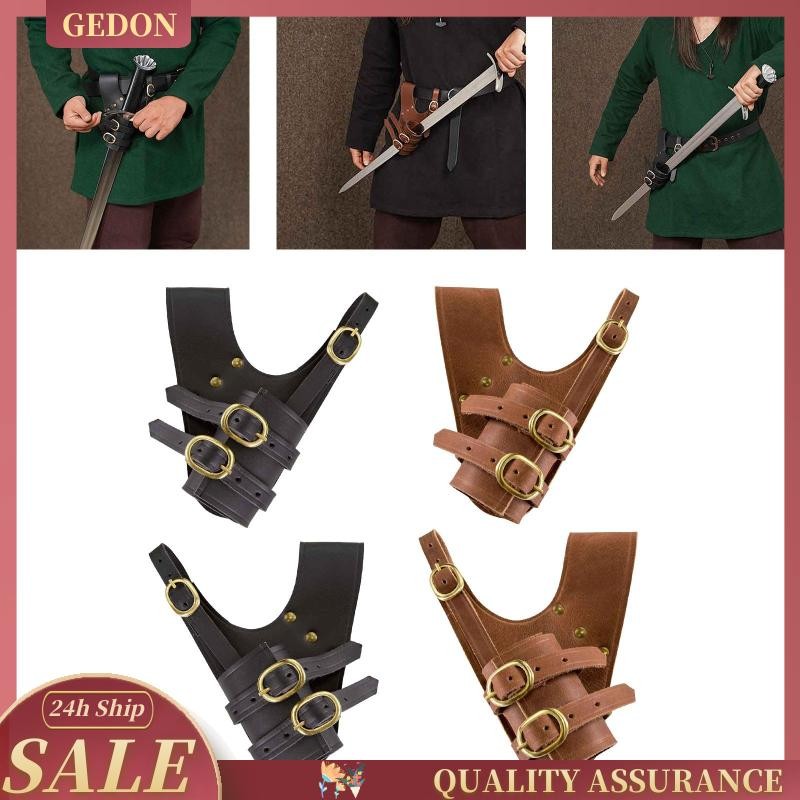 [Gedon] Medieval Sword Frog Adjustable PU Leather for Adults Pirate ...
