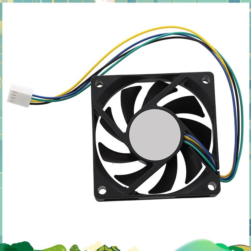70x70x15mm 12V 4 Pins PWM PC Computer Case CPU Cooler Cooling Fan Black ...