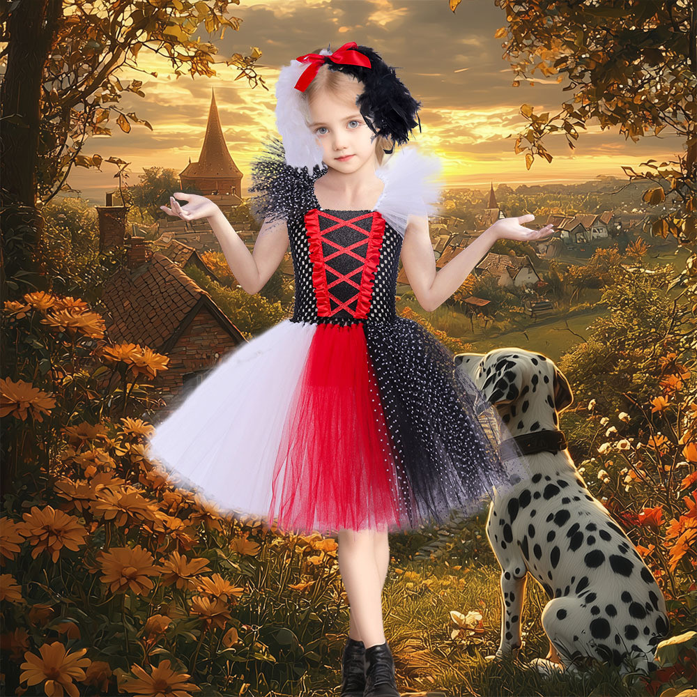 Childrens Fancy Dress Up Halloween Costume Dalmation