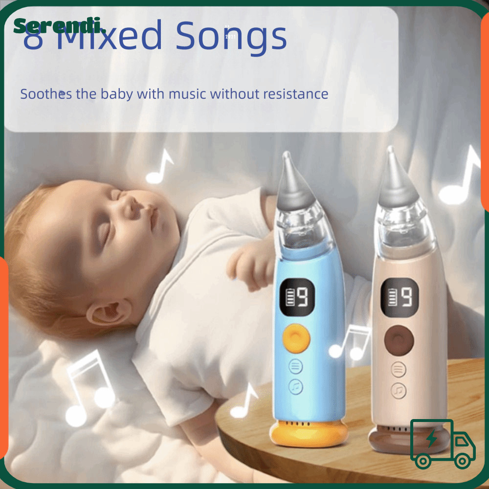 SERENDI Baby Nasal Aspirator, 9th Gear Suction Power 8 Songs Electric ...