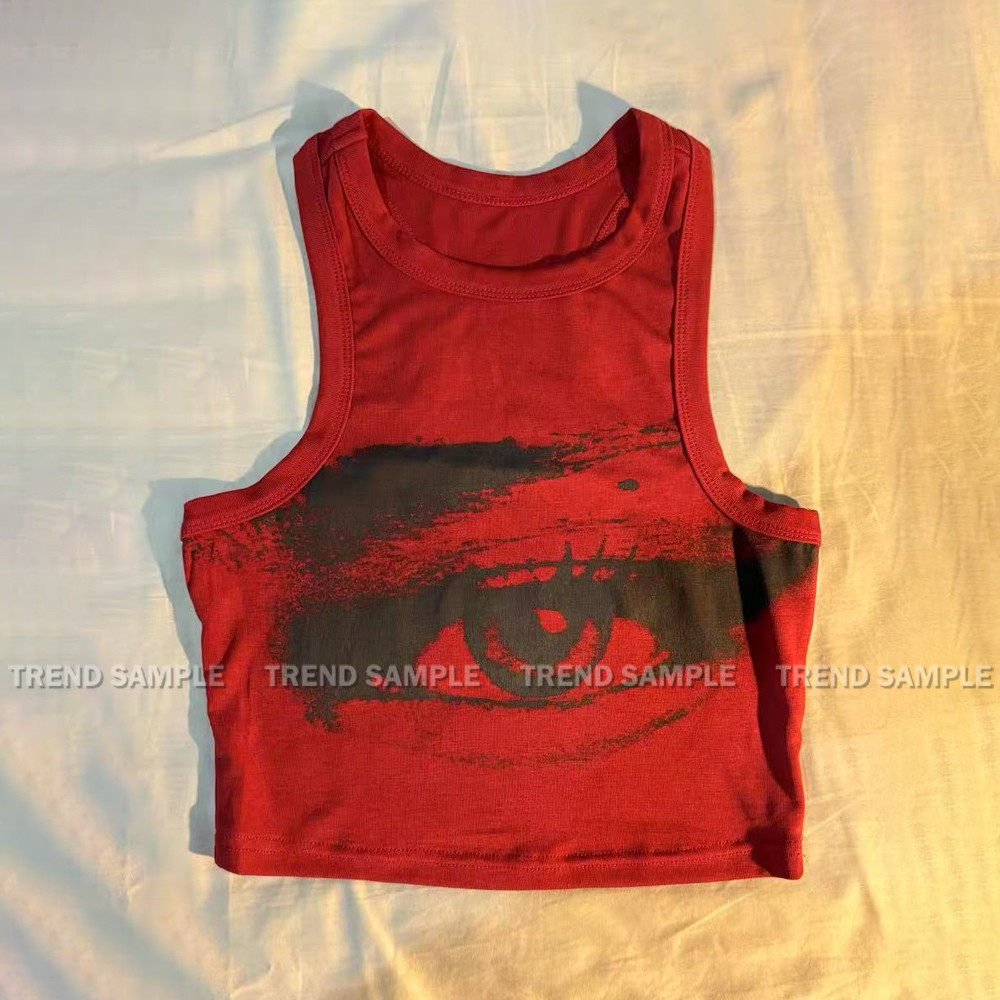 トップス Jennie ruby eye tank top M KPOP 2025 BLACKPINK JENNIE Ruby Eye Tank Top Women's Vintage
