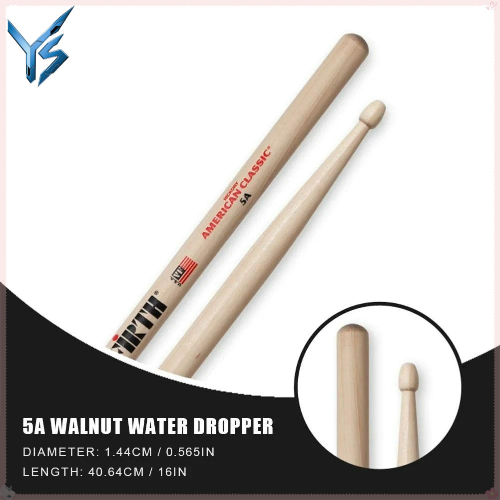Vic Firth 5A/7A Drumsticks - One Pair of Professional Wooden Drumstick ...