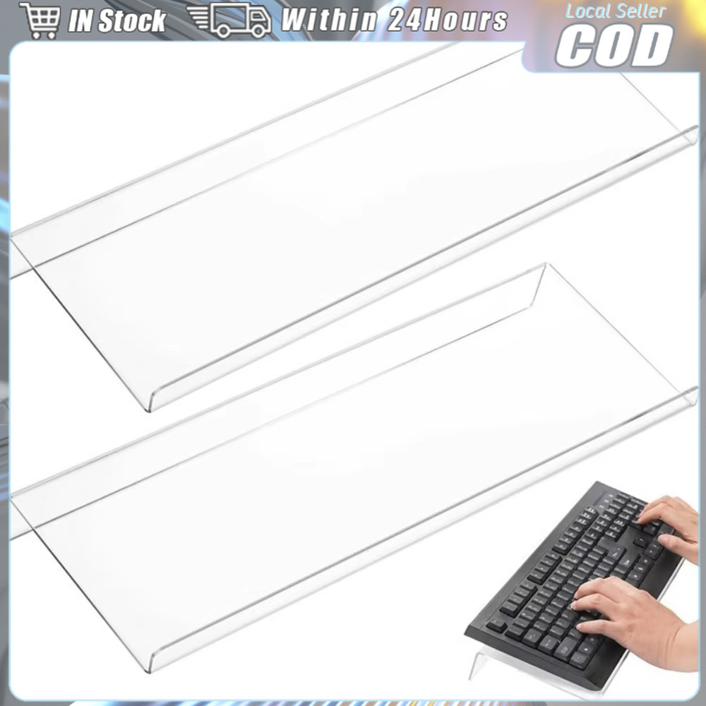 Transparent Acrylic Keyboard holder Non-Slip Base Tilted Design ...