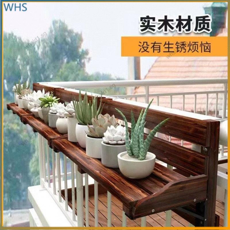 Balcony Railing Hanging Table Creative Leisure Mini Bar Counter Solid ...