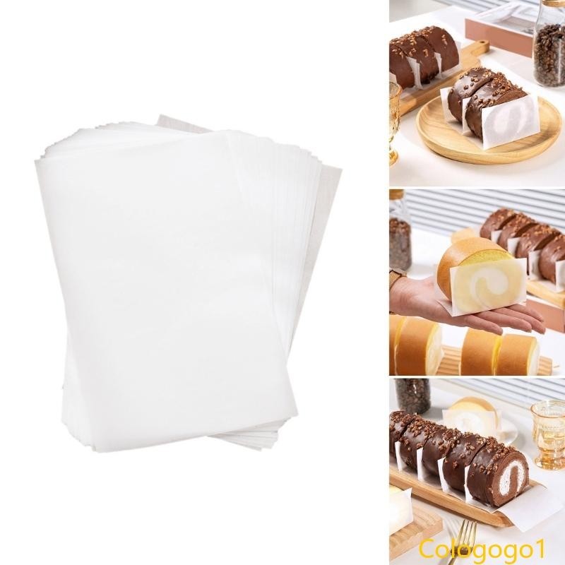 COLO 100 200pcs Nonstick Cake Roll Baking Paper Safe Oven Pans Liners ...