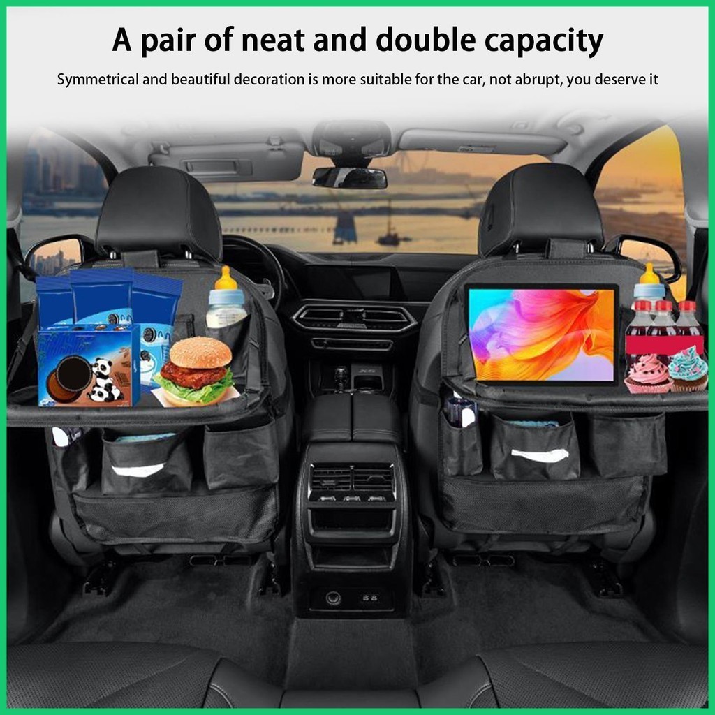 Car Seat Back Storage Bag Waterproof Oxford Cloth Foldable Seat Back Storage Bag Multifunctional Support Board maerph Shopee Philippines