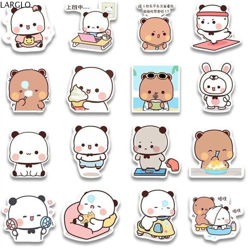 LARGLO Bubu And Dudu Stickers, Little Panda Self-Adhesive Bubu Dudu ...