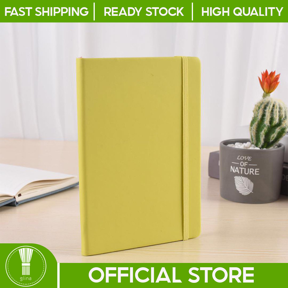 Glina Mini Moleskin Rubber Diary Notebook with Strap String Lock A6 1pc ...