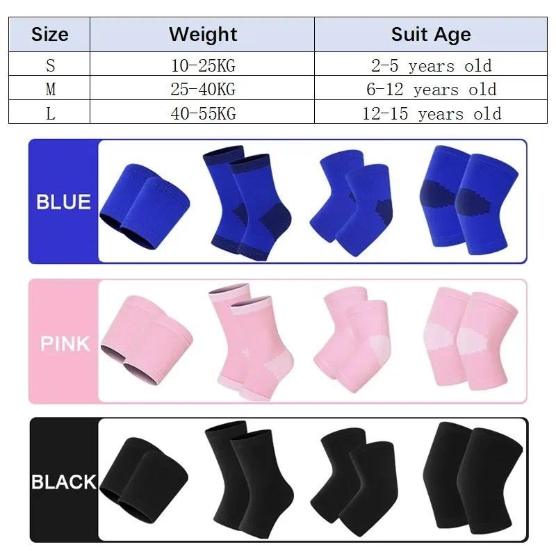 Linkidea 2 Pairs Kids Knee Brace Sleeve, Youth Knee Compression...