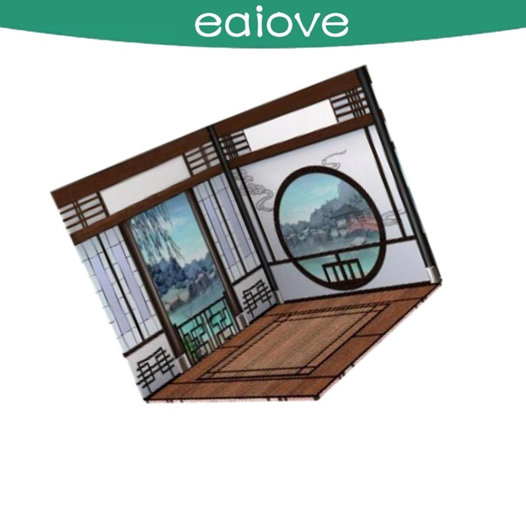 1/2/3 1/12 Scale Miniature Backdrop Scene Model Stunning Background for ...