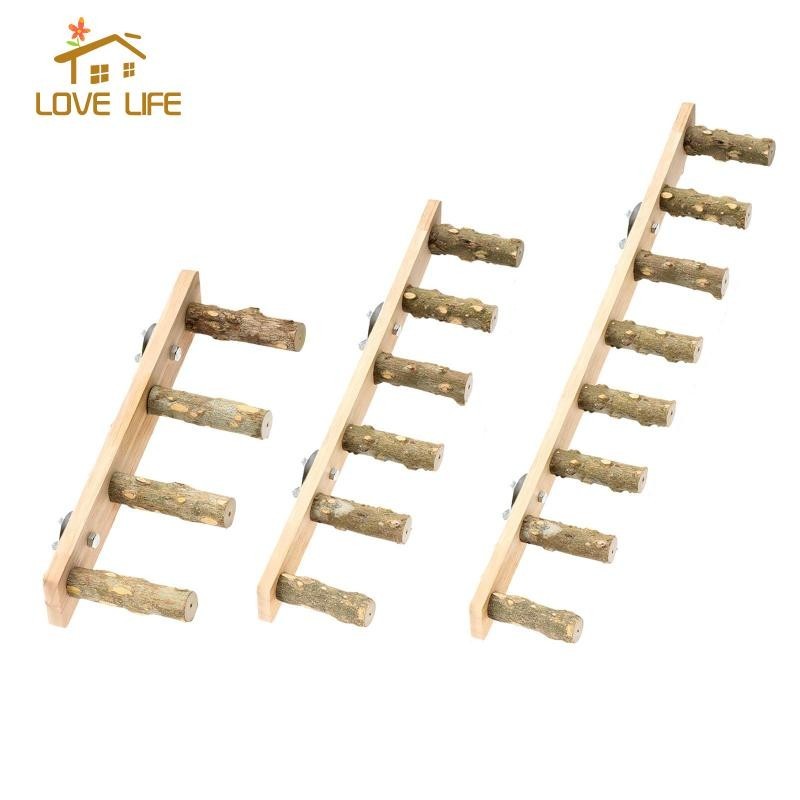 Picture of [Whfashion] Wooden Ladder Perch, Solid Wood, Bird Perches for Cage ...